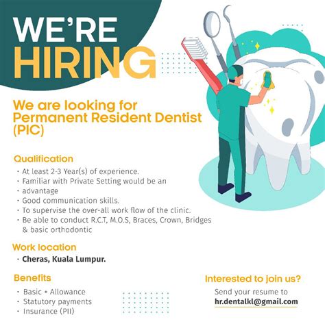 Tana specialty dental clinic Vacancy .